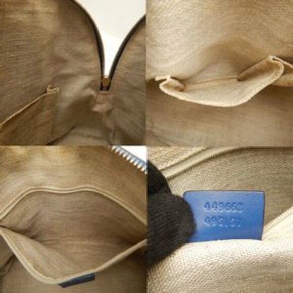 GUCCI 449663 Handbag Micro Guccissima Leather Blue - COA included - Picture 11 of 11